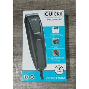 WAHL Quick Cut 10 Piece Hair Cutting Kit. Black. Model 9314-300